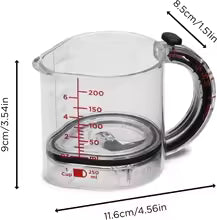 Adjustable Measuring Cup Multi-Functional Measuring Cup with Scraper-Style Seal Base Measurings Cube Cups for Cooking Kitchen