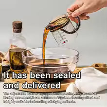 Adjustable Measuring Cup Multi-Functional Measuring Cup with Scraper-Style Seal Base Measurings Cube Cups for Cooking Kitchen