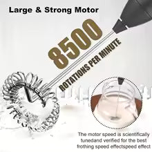 MINI Milk Frother USB Rechargeable 3 Speeds Foam Maker Coffee Whisk Mixer Electric Handle Blender Egg Beater