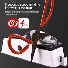 2 in 1 Electric Knife Sharpener and Scissor Sharpeners Family Kitchen Home Tool