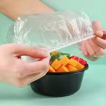 Clear Food Cover Fresh-keeping Elastic Fridge Fruit Vegetable Film Bags Kitchen Storage Wrap Seal Cover Disposable Shower Caps